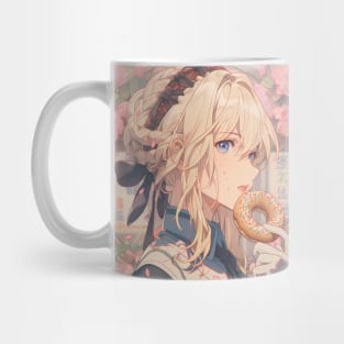 violet evergarden donut Mug